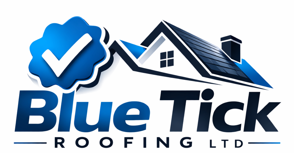 Blue Tick Roofing Logo Image